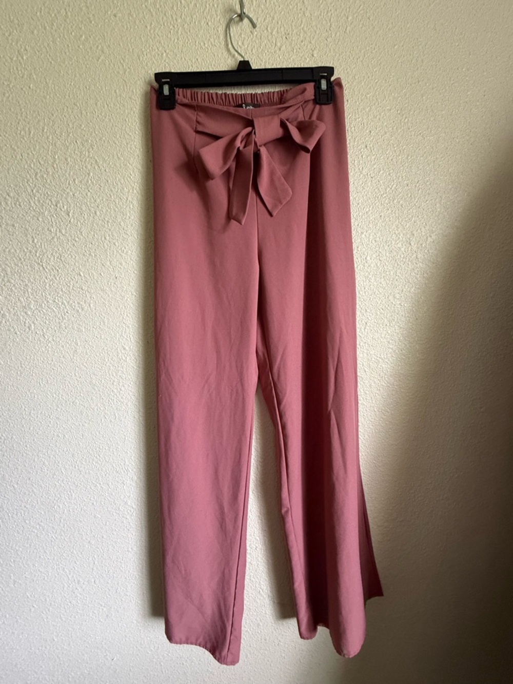 Lulu's Rose Mauve High-Rise Tie-Waist Wide-Leg Pants - Picture 2 of 6